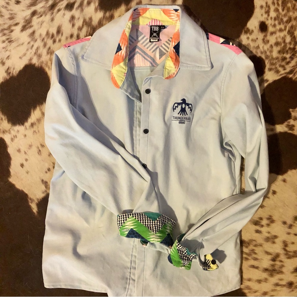 Thunderbird brand rodeo shirt